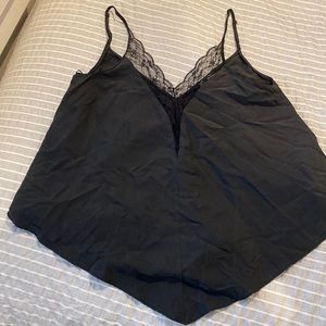 Tank top with lace detailing